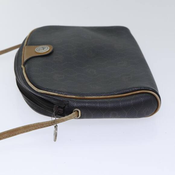 DIOR Honeycomb Canvas Shoulder Bag Pvc Leather Black - Picture 5 of 12